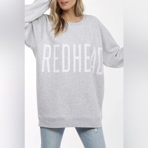 Brunette The Label Light Gray 'Redhead' Sweatshirt NWT (DISCONTINUED)